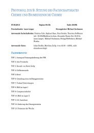 Sitzung vom 07.06.2013 - Fachschaft Chemie