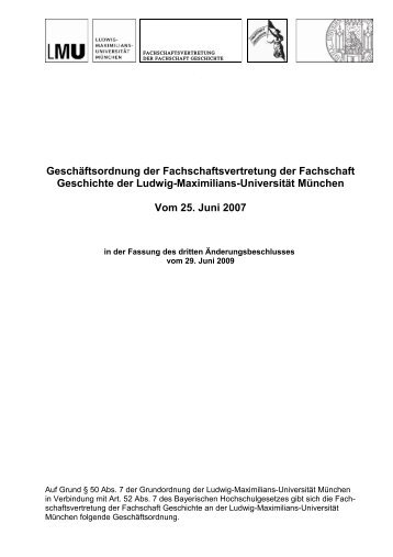 Vorlage Geschäftsbrief mit Siegel - Fachschaft Geschichte der LMU ...