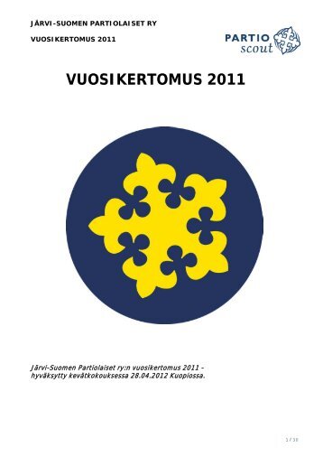 VUOSIKERTOMUS 2011 - Järvi-Suomen Partiolaiset