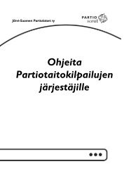 J-SP:n ohjeita Partiokisojen järjestäjille - Järvi-Suomen Partiolaiset