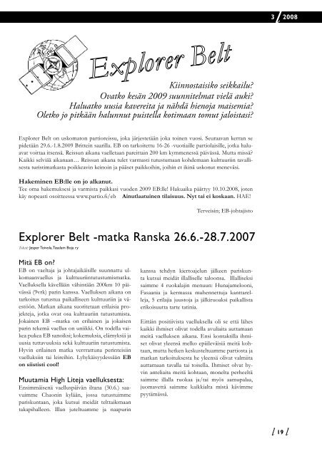 Liplatus 3/2008 - Järvi-Suomen Partiolaiset
