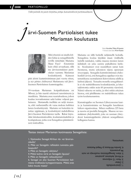 Liplatus 2/2008 - Järvi-Suomen Partiolaiset