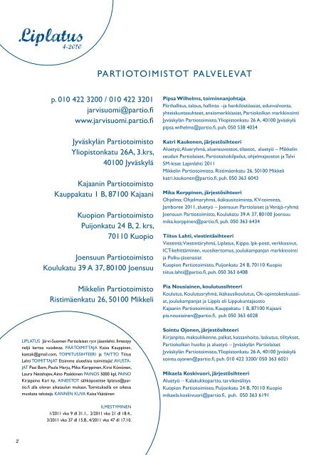 Liplatus 4/2010 - Järvi-Suomen Partiolaiset