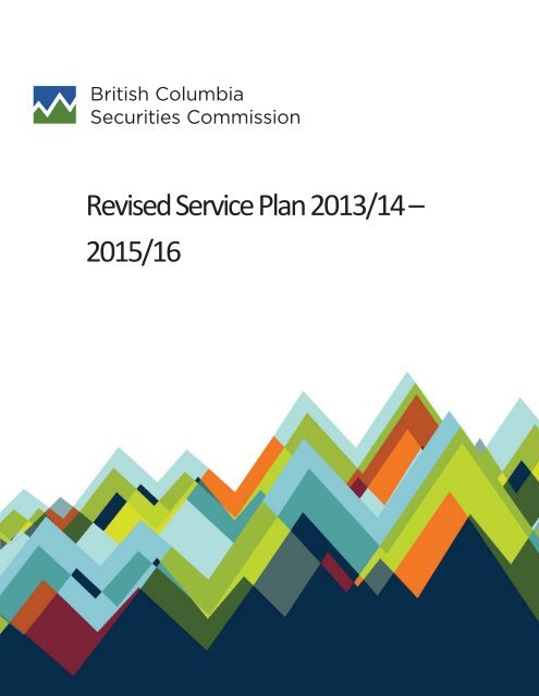 BCSC Revised Service Plan - British Columbia Securities Commission