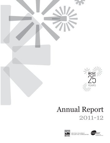 2011 - 2012 - British Columbia Securities Commission