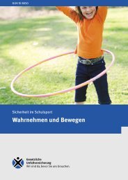 Sicherheit im Schulsport - Wahrnehmen und Bewegen