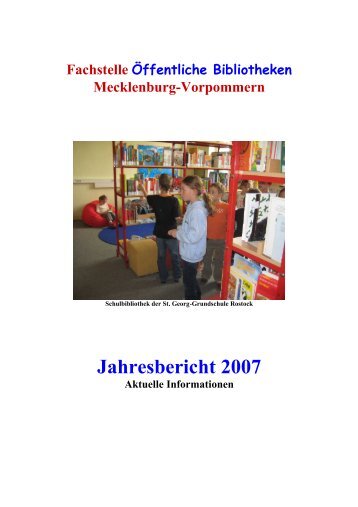 Jahresbericht 2007 - Fachstelle der Öffentlichen Bibliotheken in ...