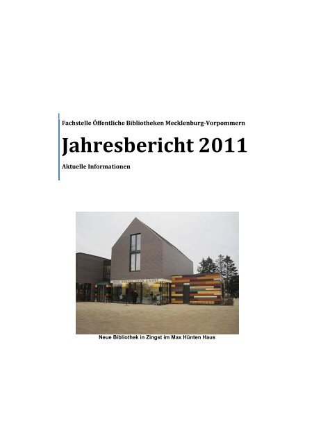 Aus Bibliotheken - Fachstelle der Öffentlichen Bibliotheken in ...