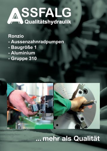 Katalog: Ronzio - Zahnradpumpen Baugröße 1 - auf Assfalg.com