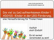 Die 7 R – für AS(H)S Kinder