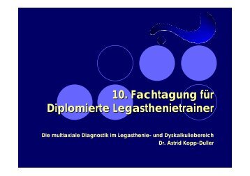 Die multiaxiale Diagnostik im Legasthenie- und Dyskalkuliebereich