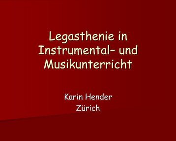 Legasthenie im Musik