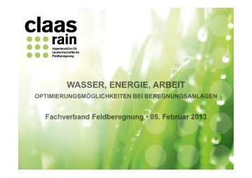 claas rain - Fachverband Feldberegnung eV