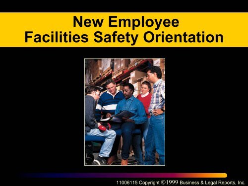 New Employee Facilities Safety Orientation