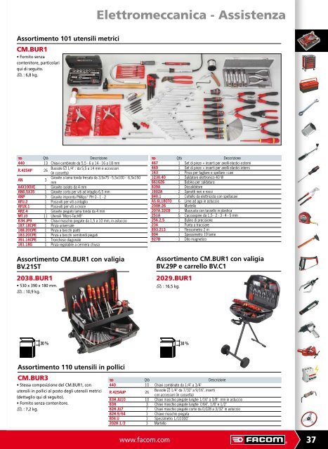 Assortimenti di utensili - Facom