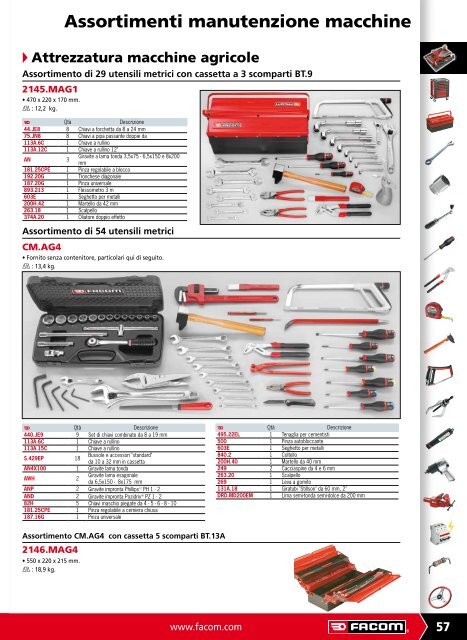 Assortimenti di utensili - Facom