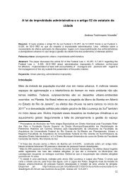 A lei de improbidade administrativa e o artigo 52 do estatuto ... - Facos