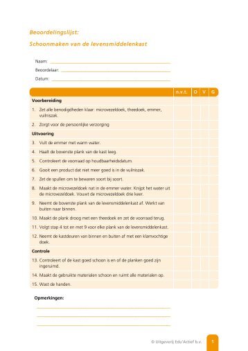 Schoonmaken van de levensmiddelenkast - Factor-E
