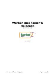 Werken met Factor-E Helpende