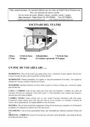 escenari del teatre un poc de vocabulari - factoria cultural