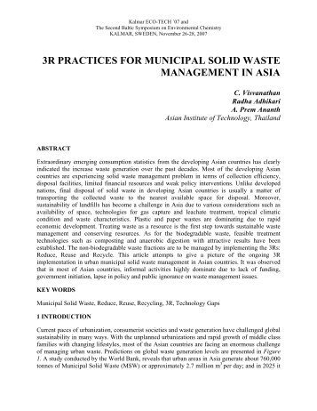 3r practices for municipal solid waste management in asia