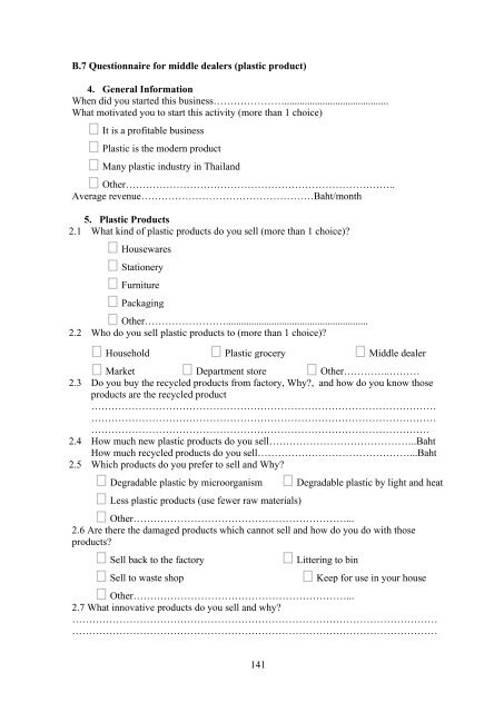 Evaluation of Plastic Waste Management in Thailand Using Material ...