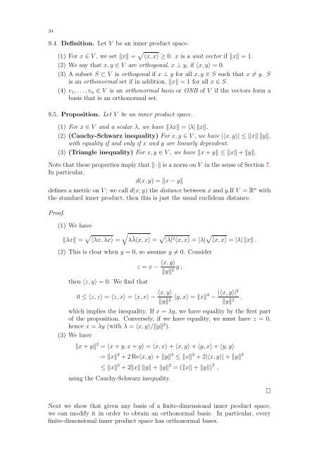 Linear Algebra II (pdf, 500 kB)