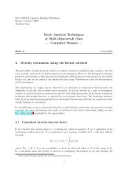 Basic Analysis Techniques & Multi-Spacecraft Data ? Computer ...