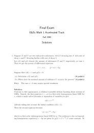 Solutions to Final Exam - Faculty.jacobs-university.de