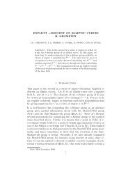 Explicit n-descent on elliptic curves. II. Geometry - Faculty.jacobs ...