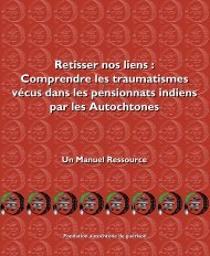 Comprendre les traumatismes vécus dans les pensionnats indiens ...