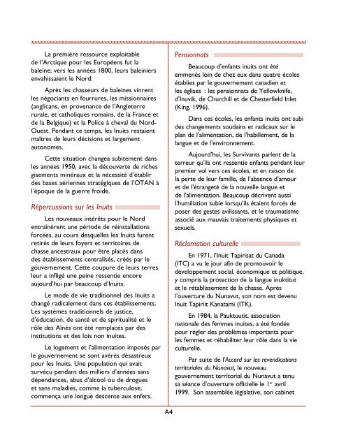 Comprendre les traumatismes vécus dans les pensionnats indiens ...