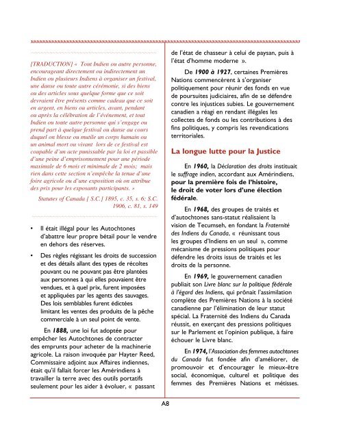 Comprendre les traumatismes vécus dans les pensionnats indiens ...