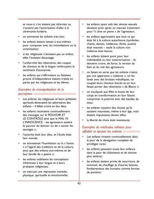 Comprendre les traumatismes vécus dans les pensionnats indiens ...