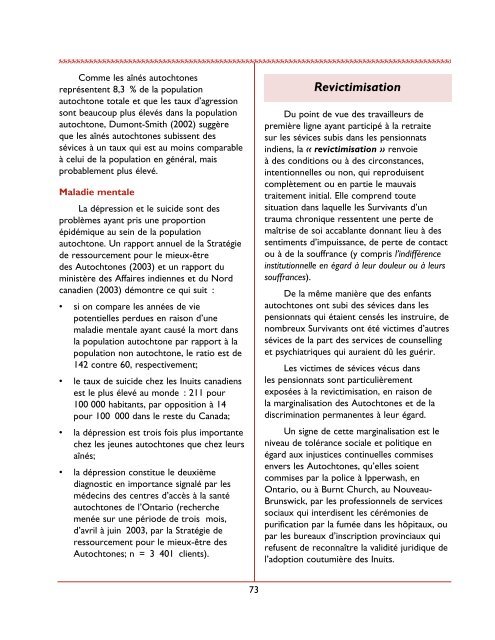 Comprendre les traumatismes vécus dans les pensionnats indiens ...