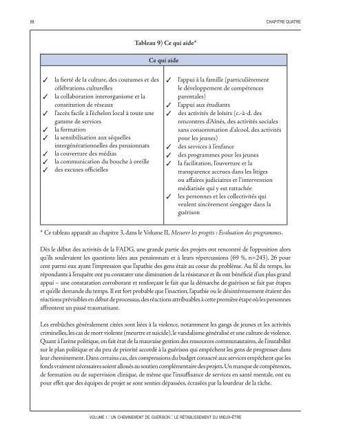 Un cheminement de guérison : Le rétablissement du mieux-être