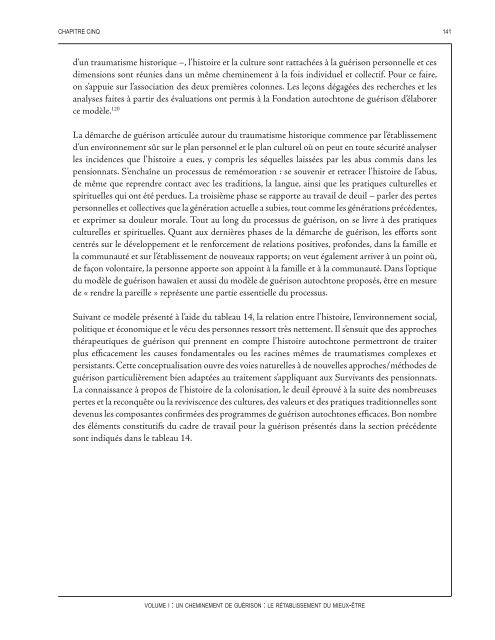 Un cheminement de guérison : Le rétablissement du mieux-être