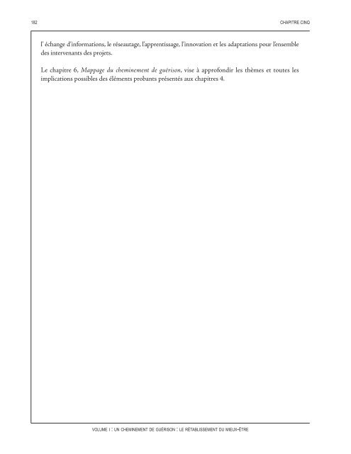 Un cheminement de guérison : Le rétablissement du mieux-être