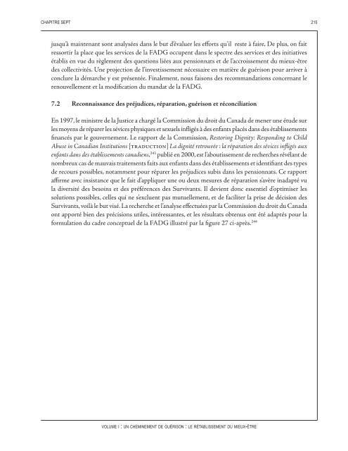 Un cheminement de guérison : Le rétablissement du mieux-être