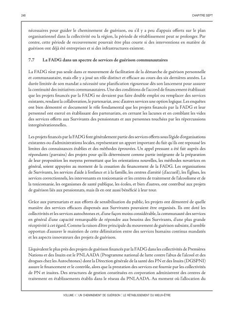 Un cheminement de guérison : Le rétablissement du mieux-être