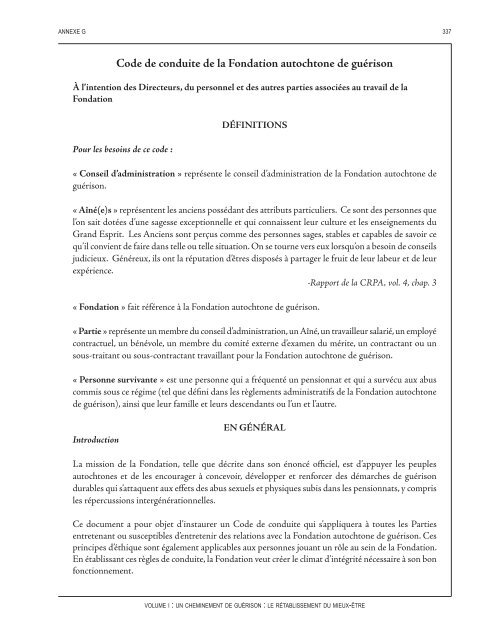 Un cheminement de guérison : Le rétablissement du mieux-être