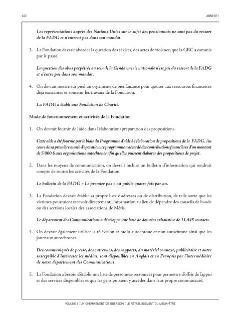 Un cheminement de guérison : Le rétablissement du mieux-être