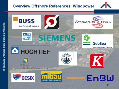 Presentation Windpower Offshore Base Mukran - Fährhafen Sassnitz