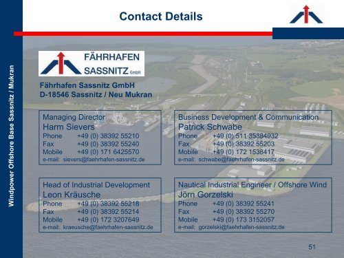 Presentation Windpower Offshore Base Mukran - Fährhafen Sassnitz