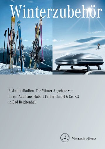 Eiskalt kalkuliert. Die Winter-Angebote von Ihrem Autohaus Hubert ...