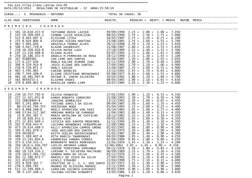 Bloco de notas - FAFIUV