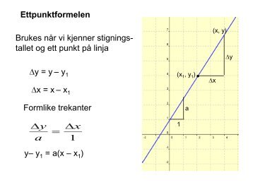 Ettpunktformelen