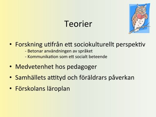 Flerspråkiga föräldrars syn på barnens språkutveckling