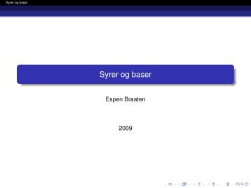 Syrer og baser