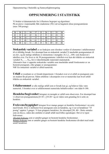 oppsummeringshefte